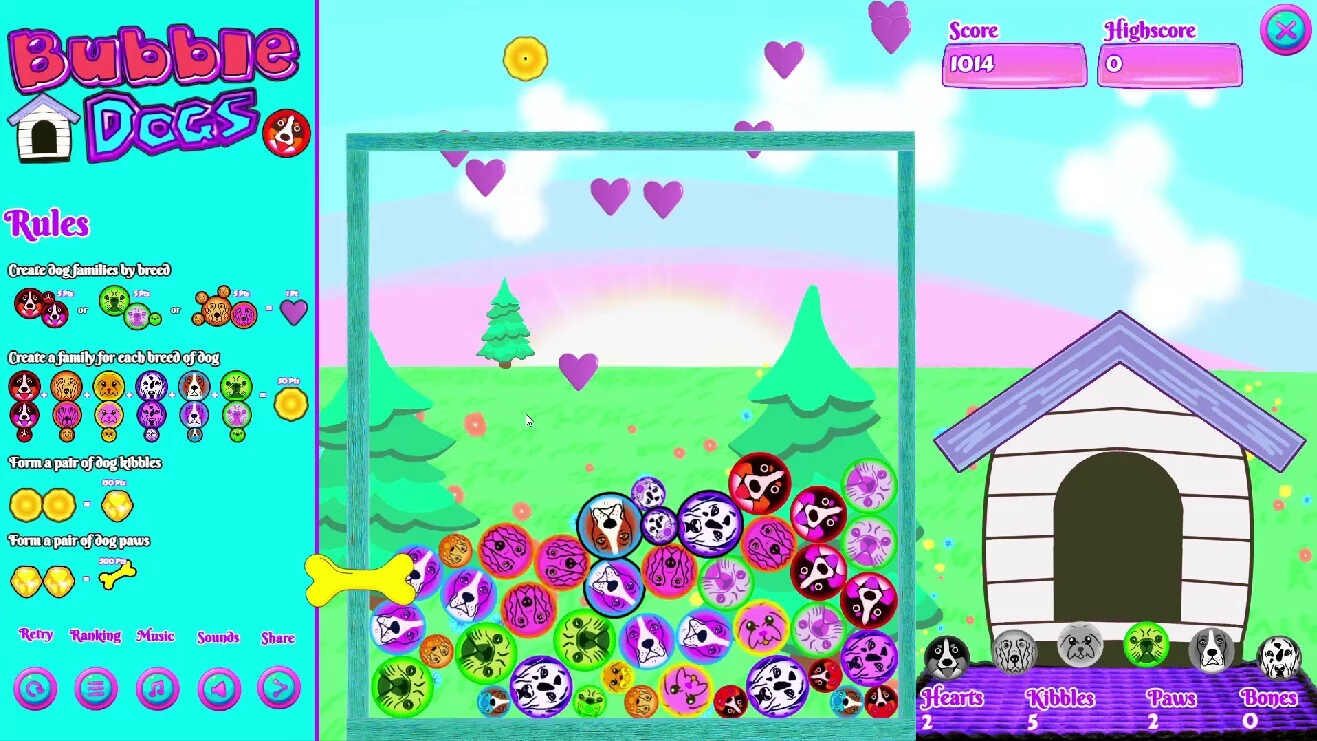 Изображение игры: Bubble Dogs