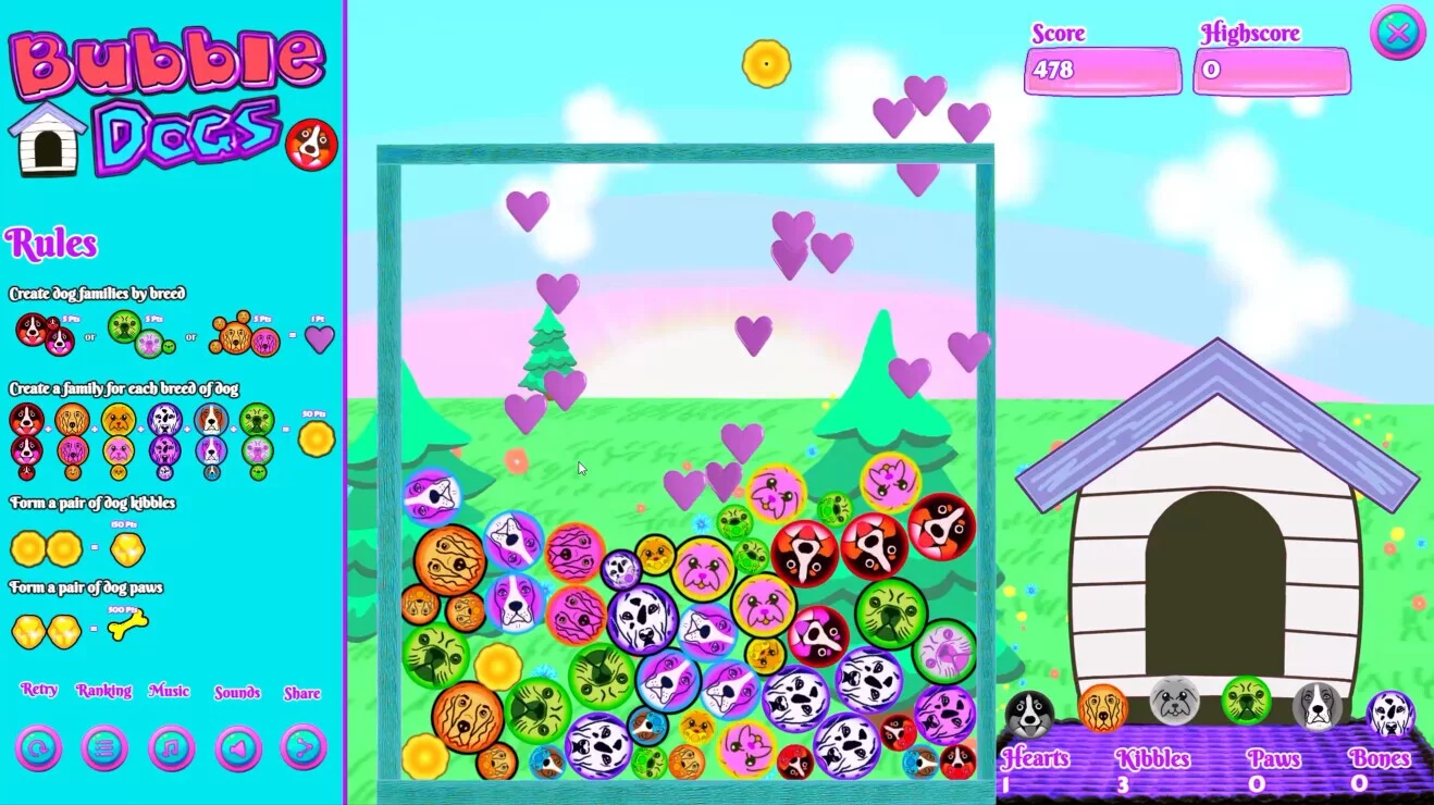 Изображение игры: Bubble Dogs