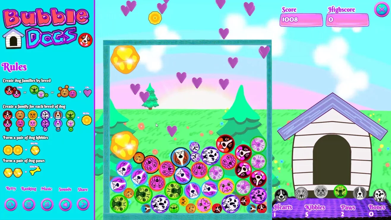 Изображение игры: Bubble Dogs