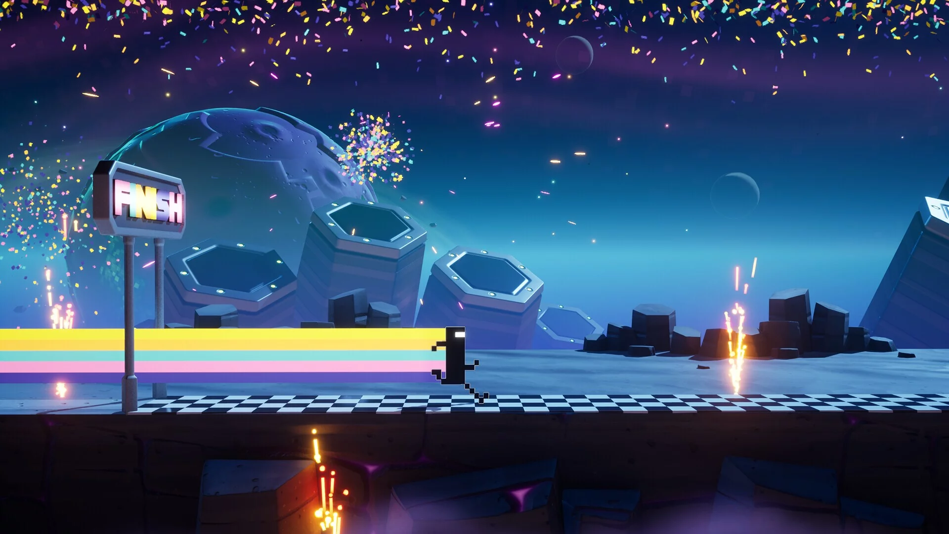 Изображение игры: BIT.TRIP RERUNNER