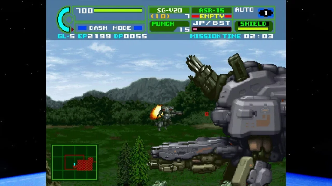 Изображение игры: Assault Suit Leynos 2 Saturn Tribute