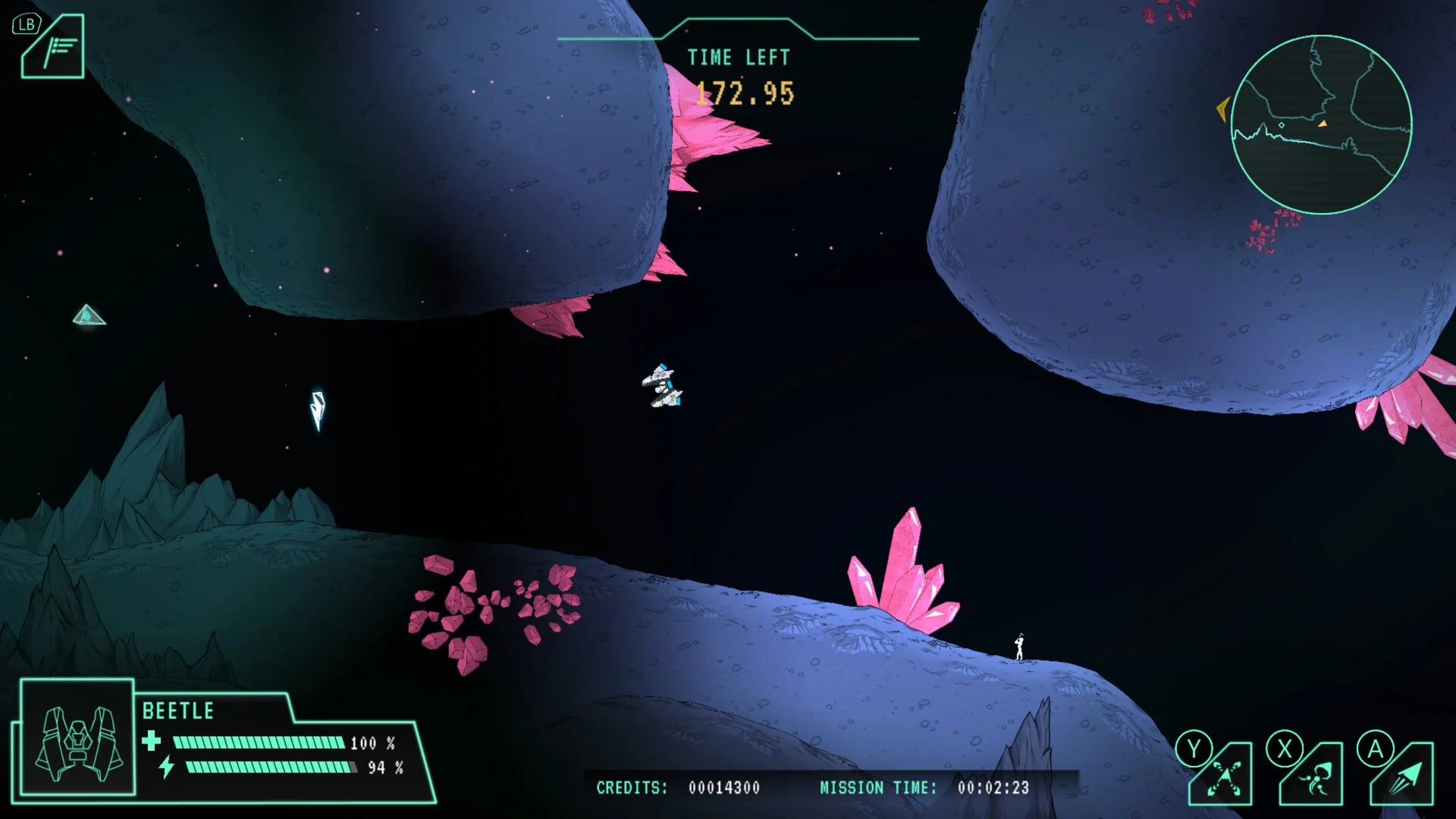 Изображение игры: Lunar Lander Beyond
