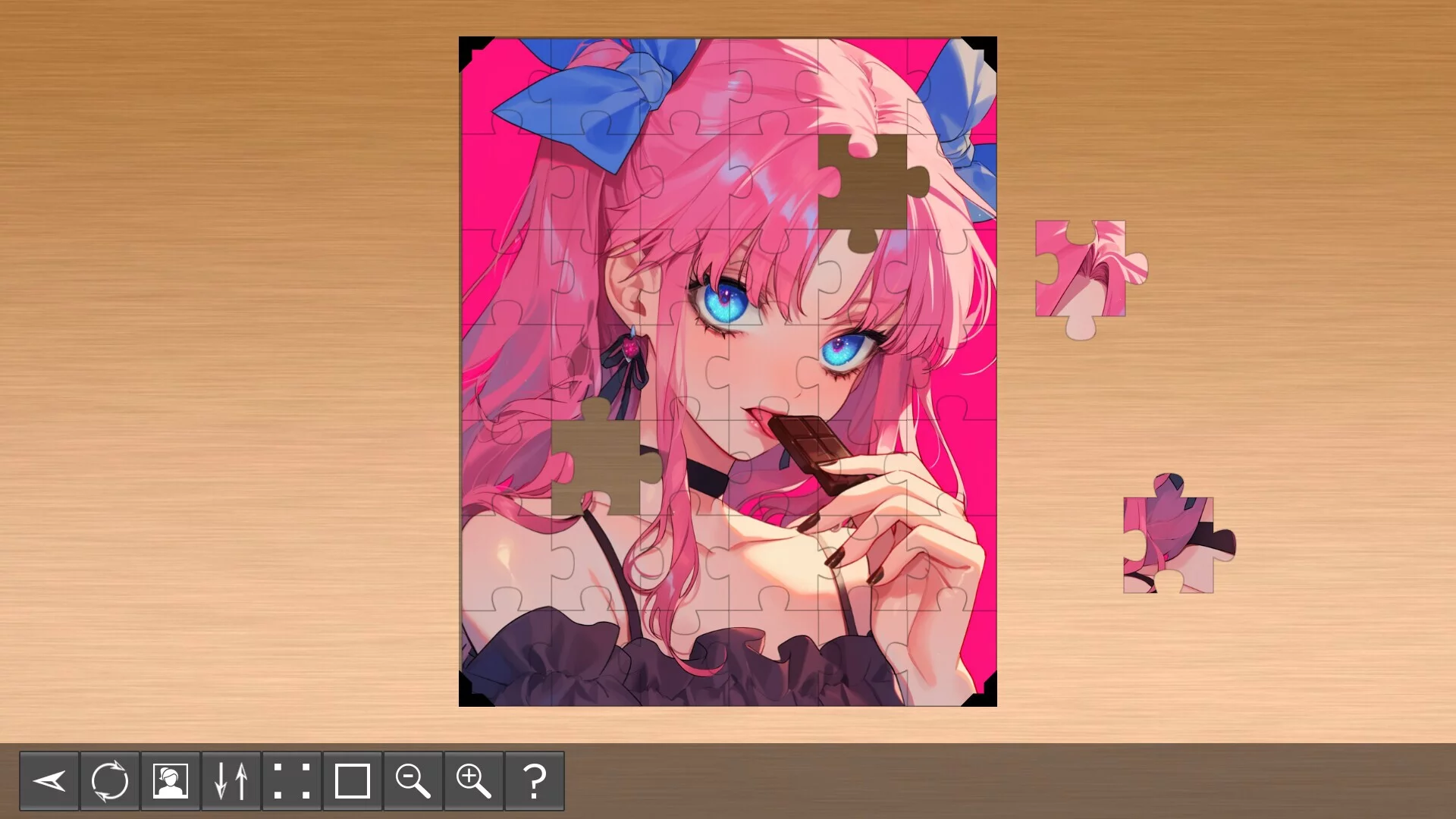 Изображение игры: Anime Girl Puzzles