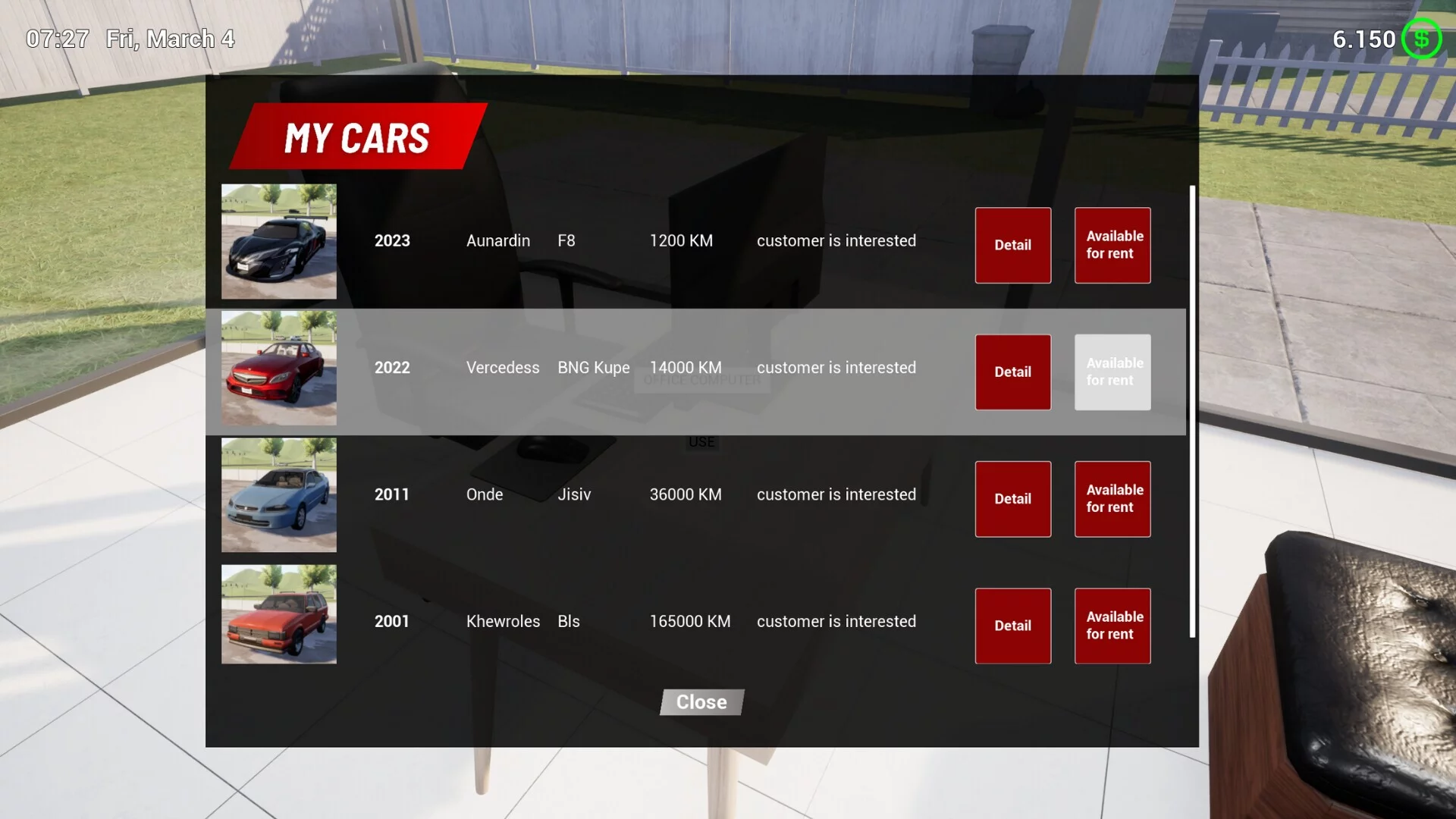 Изображение игры: Rent A Car Simulator 24: Prologue