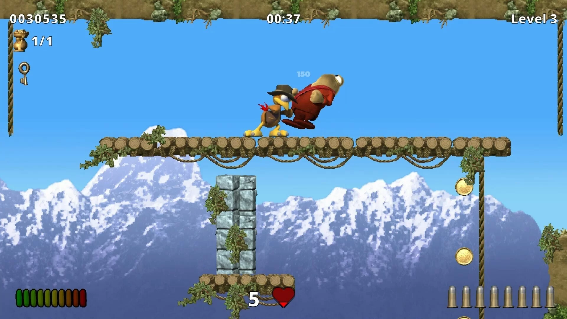 Изображение игры: Moorhuhn Jump and Run 'Traps and Treasures 2'