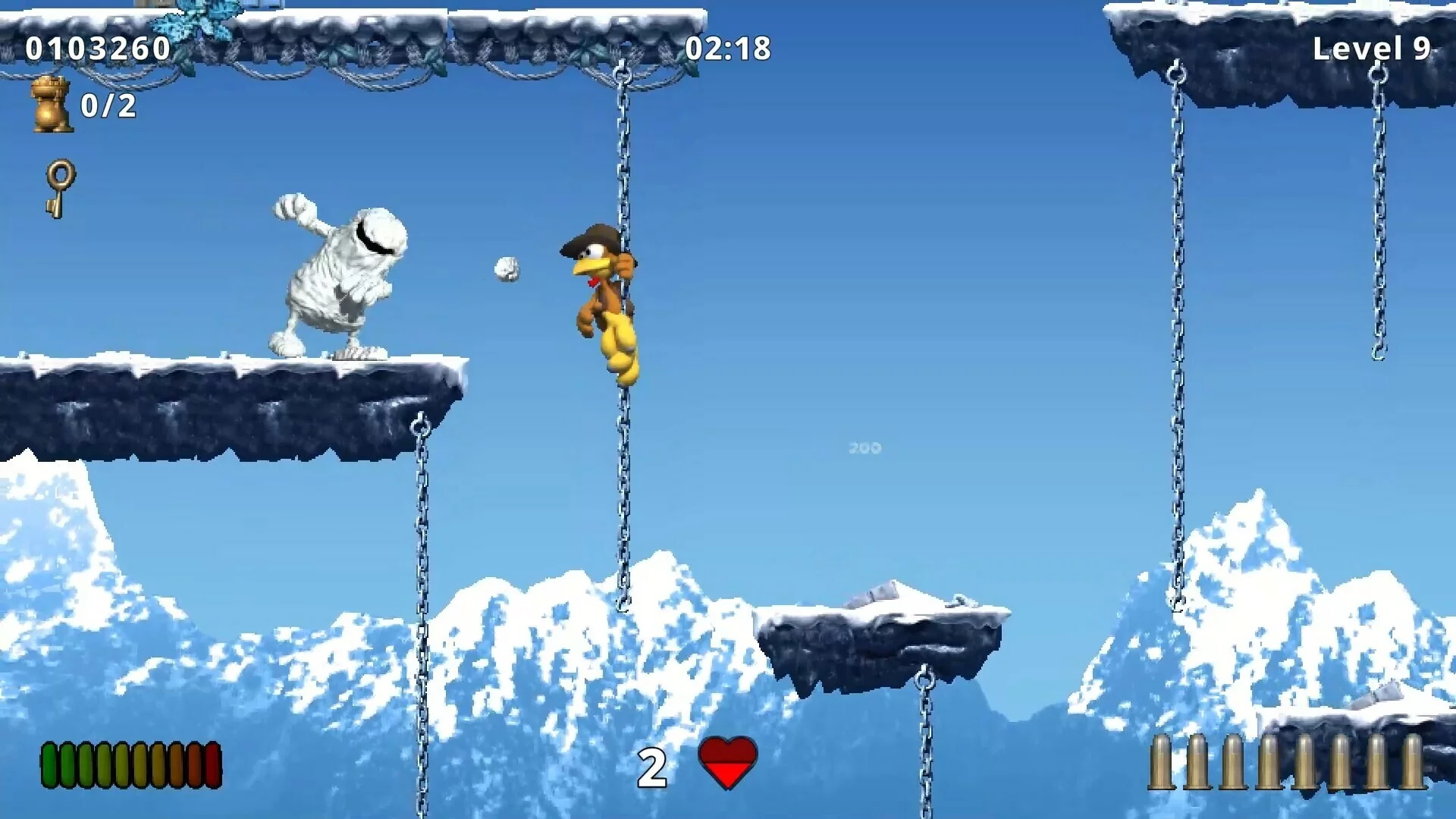 Изображение игры: Moorhuhn Jump and Run 'Traps and Treasures 2'
