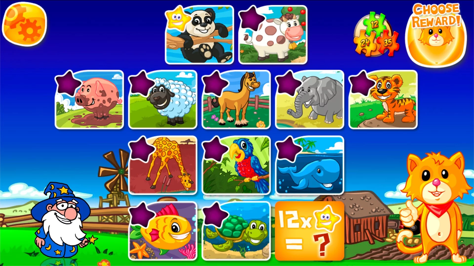 Изображение игры: Animal Farm Jigsaw Games for Toddlers, Babys and Kids