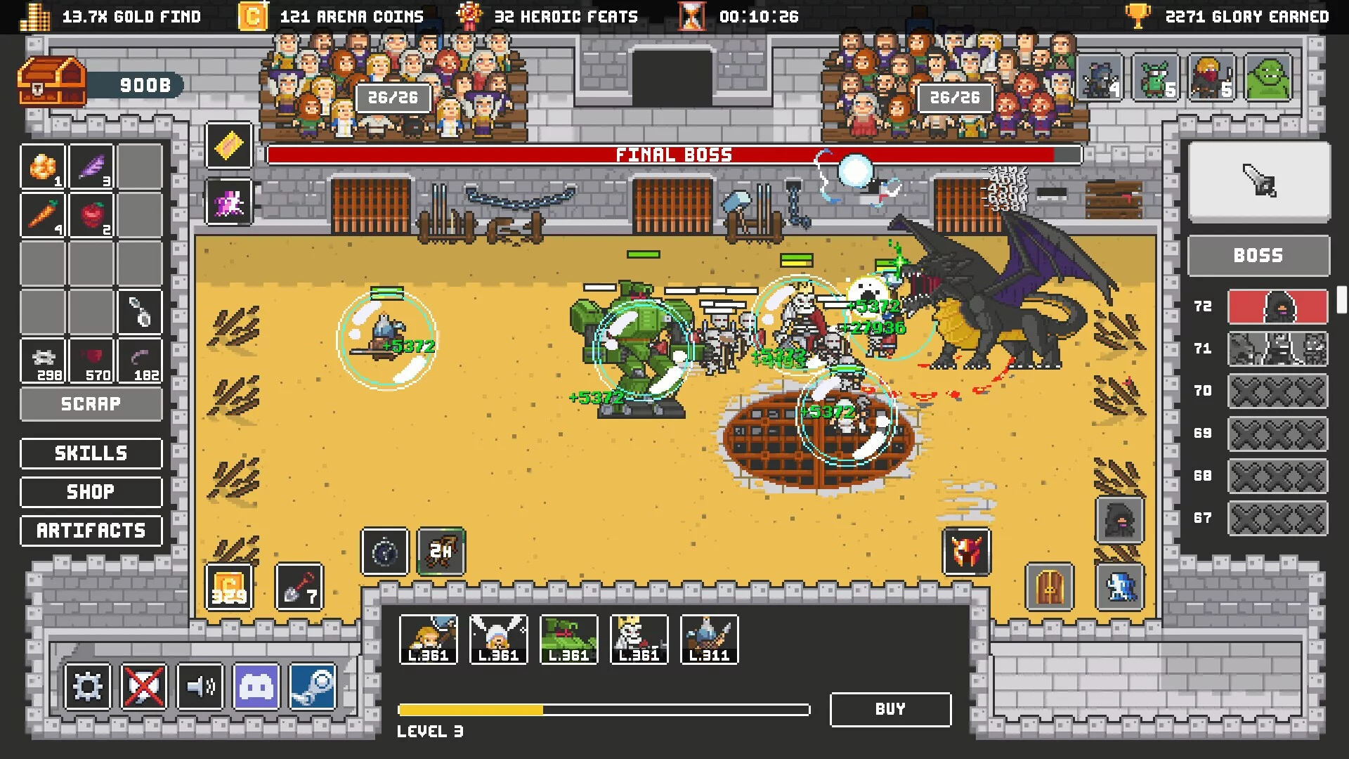 Изображение игры: Clicker Arena