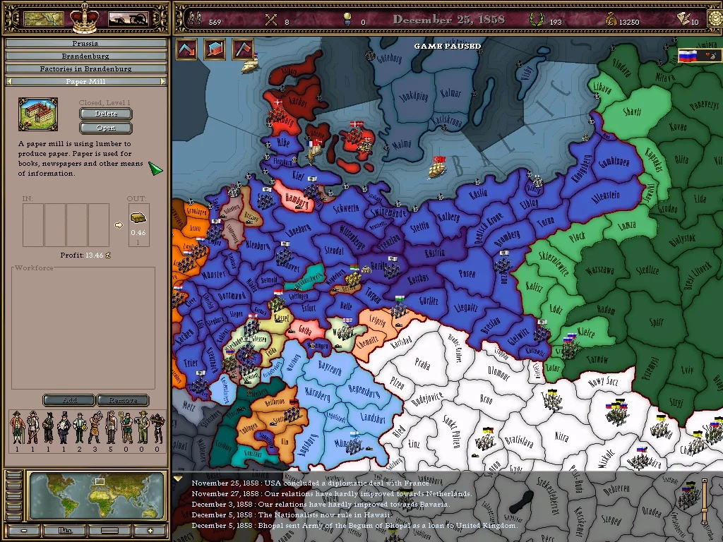 Изображение игры: Victoria: Revolutions