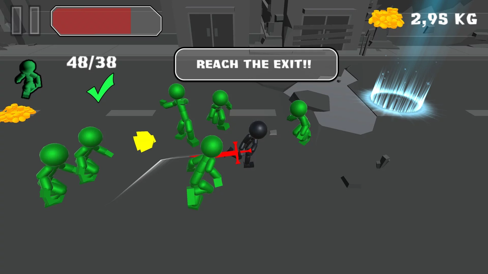 Изображение игры: Stickman Killing Zombie