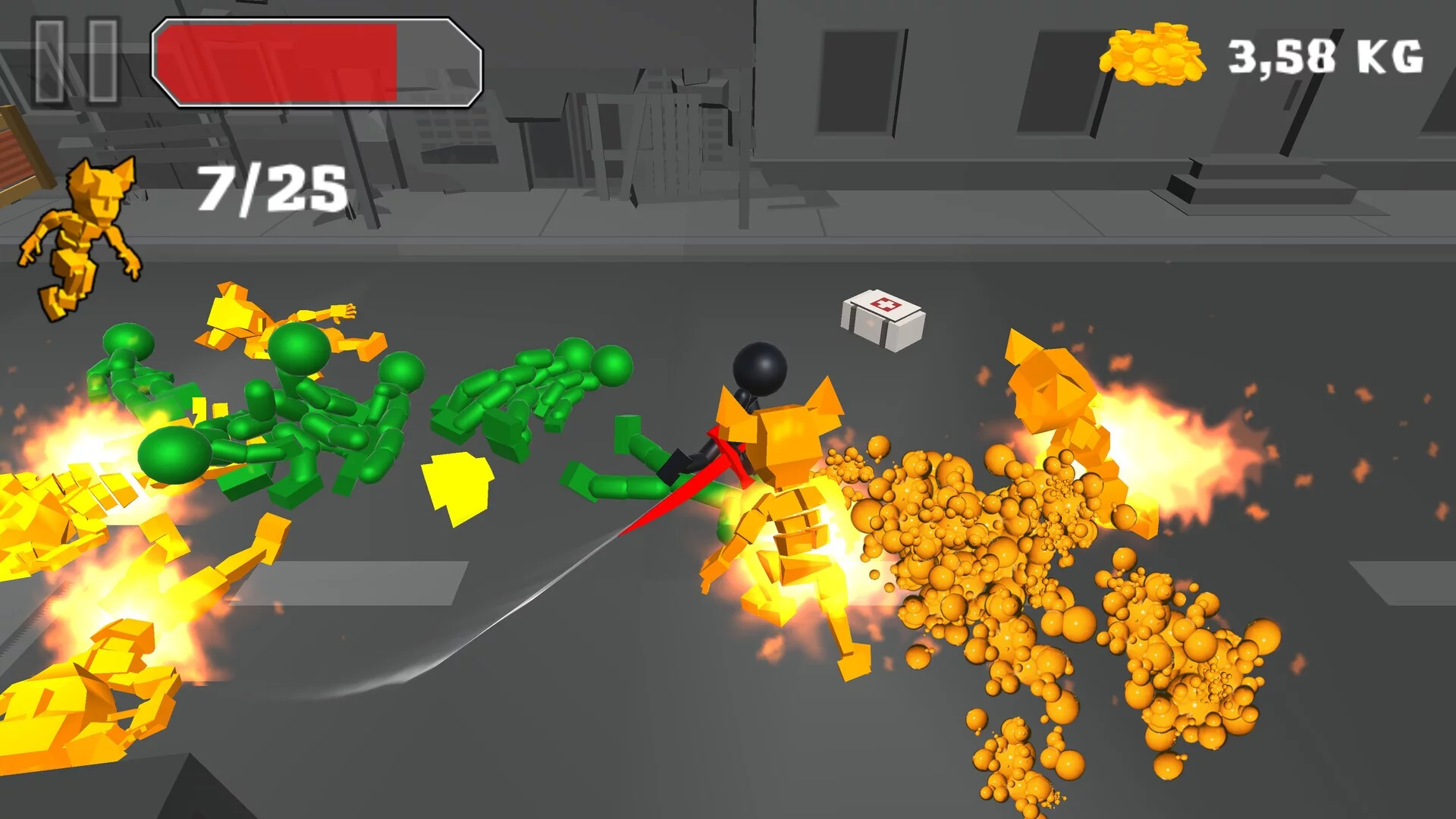 Изображение игры: Stickman Killing Zombie