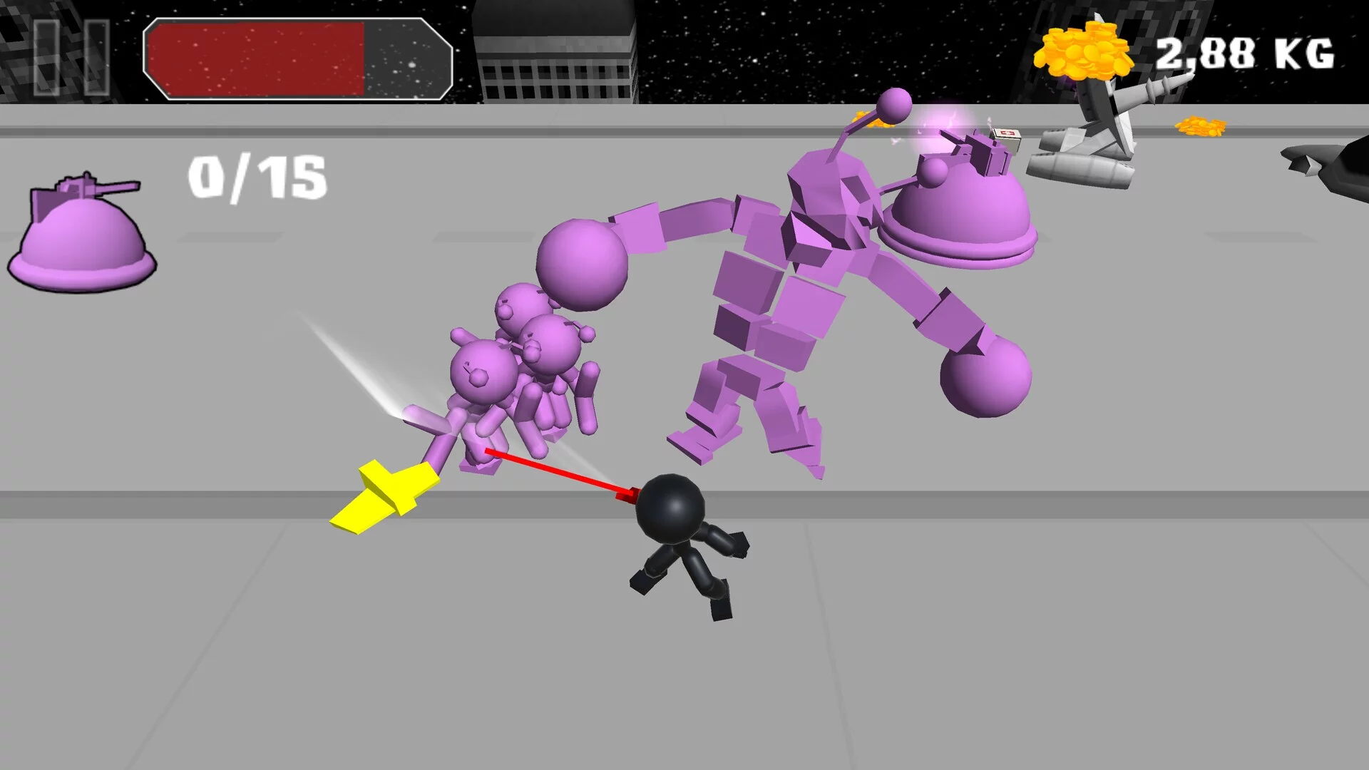 Изображение игры: Stickman Killing Zombie