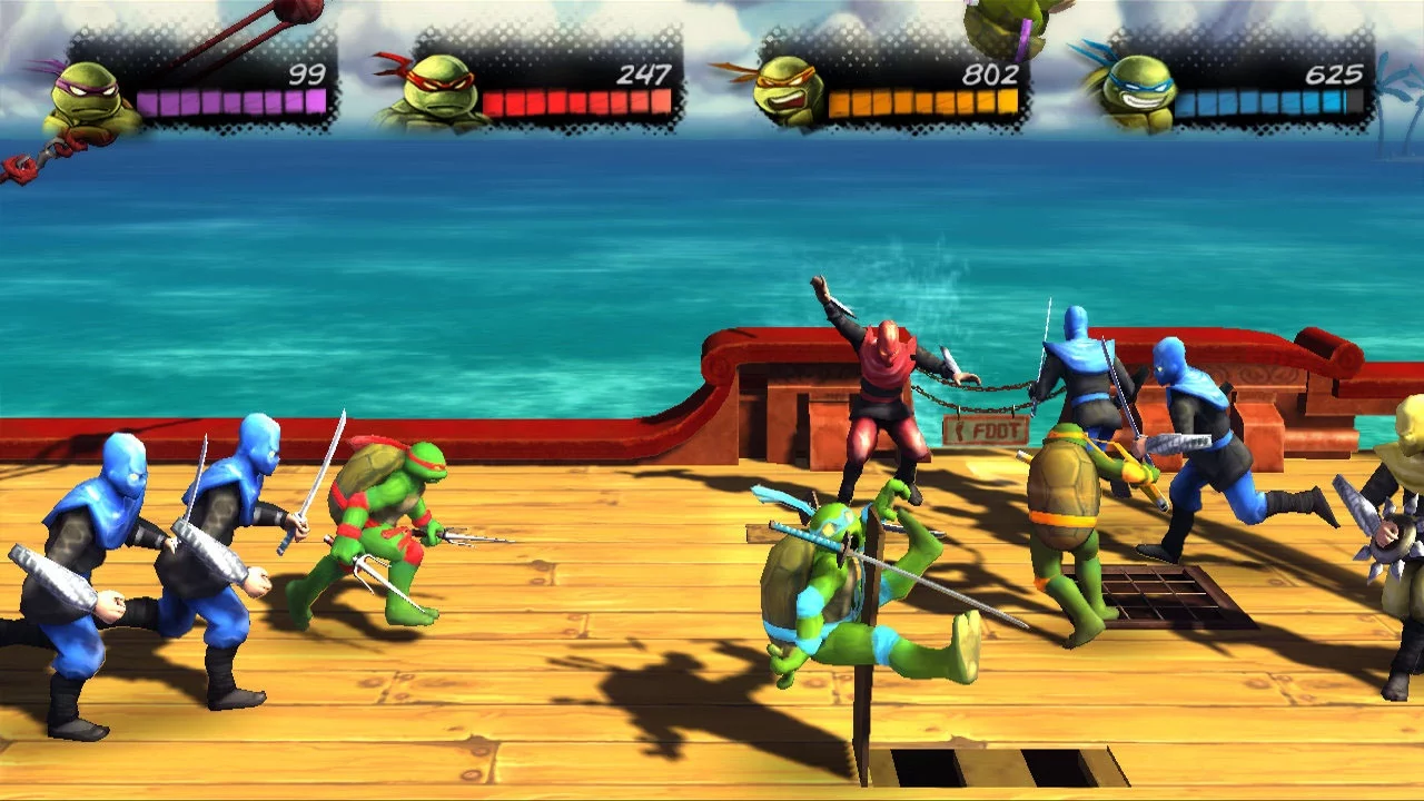 Изображение игры: Teenage Mutant Ninja Turtles: Turtles in Time Re-Shelled