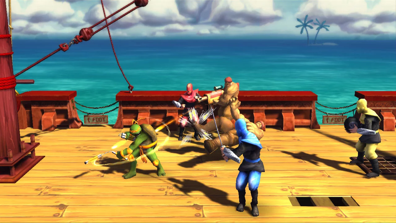 Изображение игры: Teenage Mutant Ninja Turtles: Turtles in Time Re-Shelled