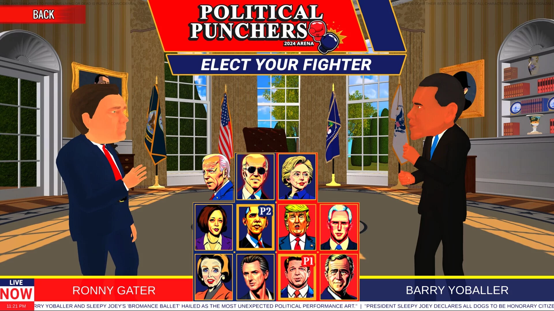 Изображение игры: Political Punchers: 2024 Arena
