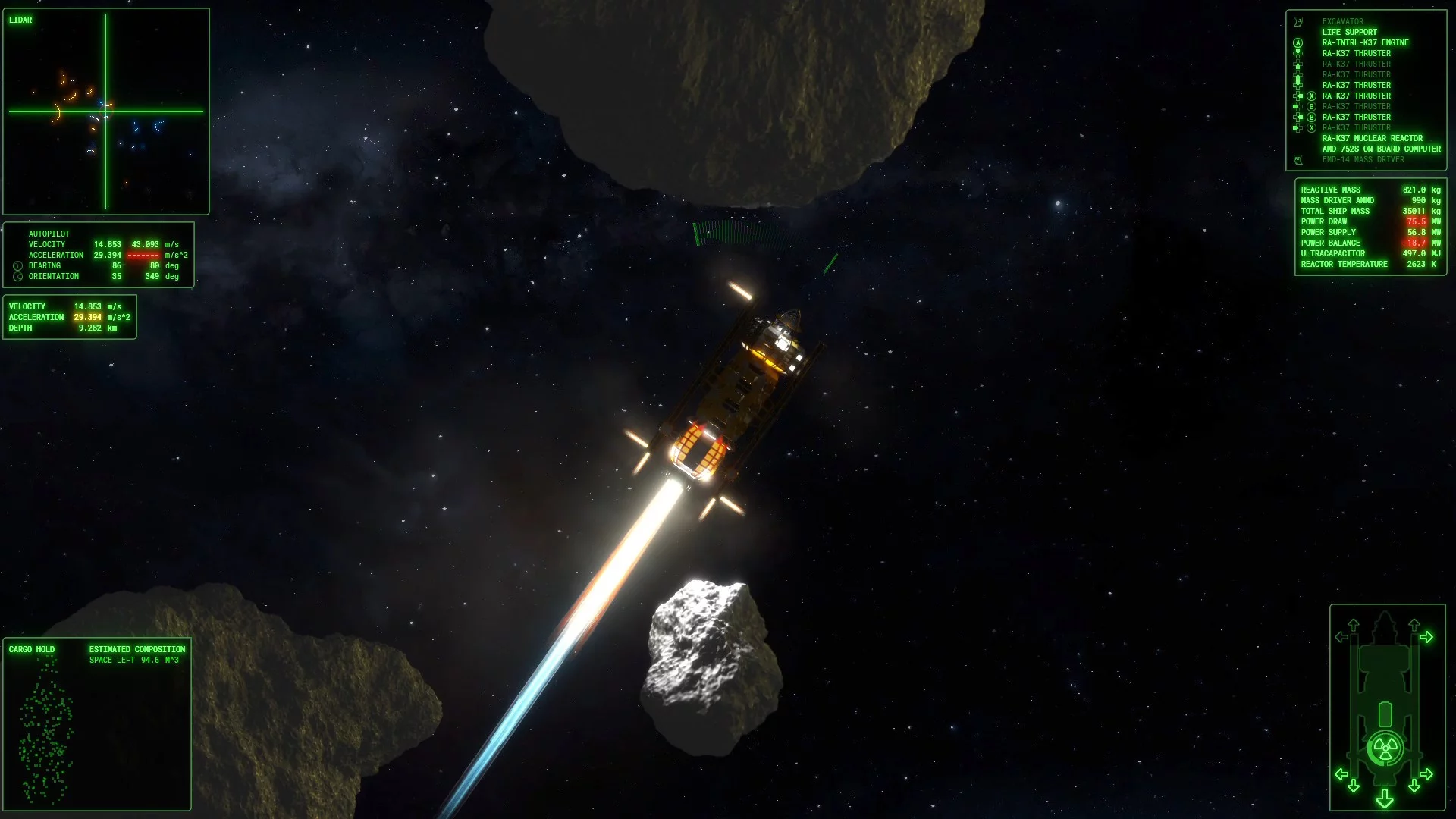 Изображение игры: ΔV: Rings of Saturn