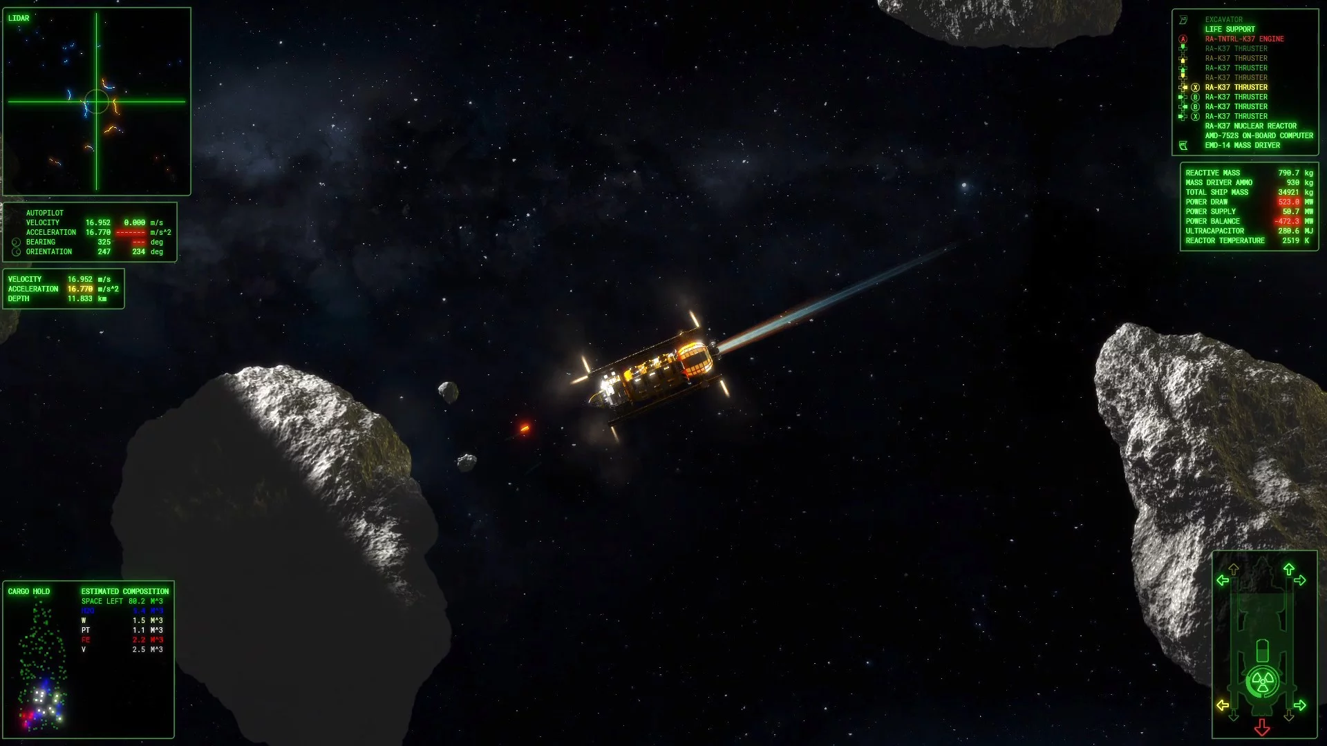 Изображение игры: ΔV: Rings of Saturn