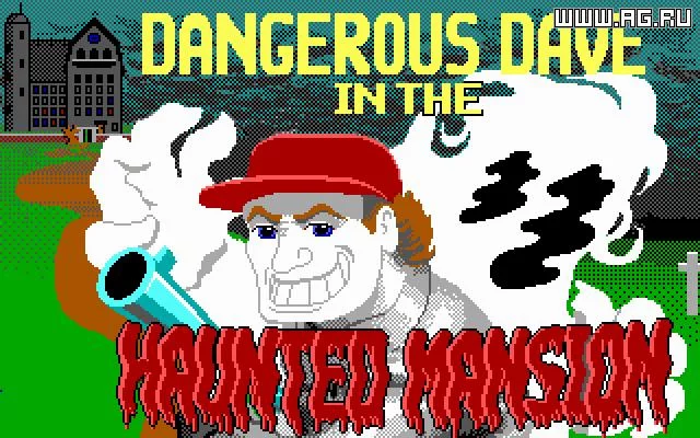 Изображение игры: Dangerous Dave in the Haunted Mansion