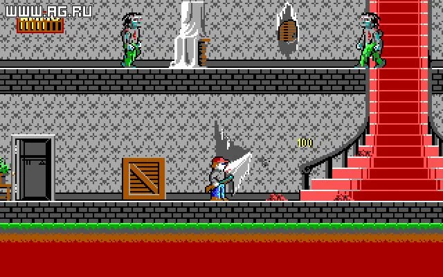 Изображение игры: Dangerous Dave in the Haunted Mansion