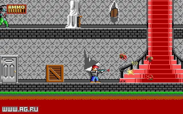 Изображение игры: Dangerous Dave in the Haunted Mansion
