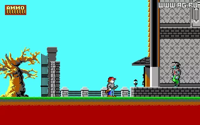 Изображение игры: Dangerous Dave in the Haunted Mansion