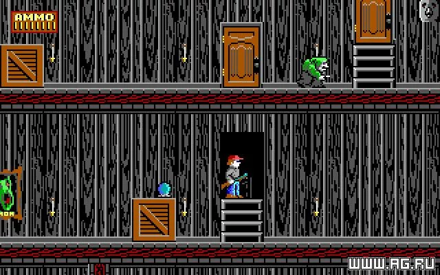 Изображение игры: Dangerous Dave in the Haunted Mansion