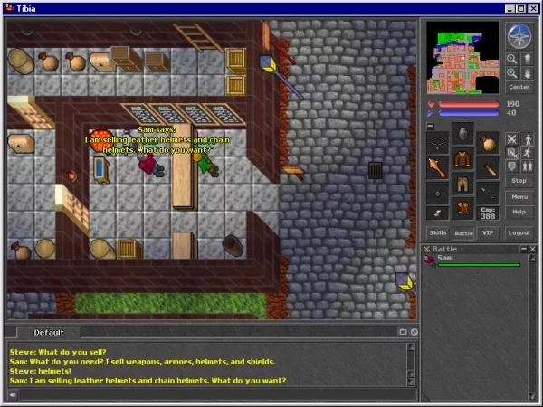 Изображение игры: Tibia