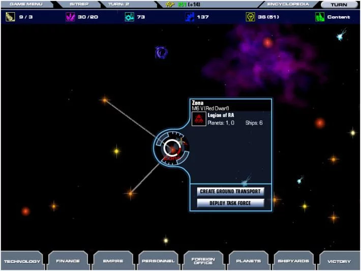 Изображение игры: Master of Orion 3