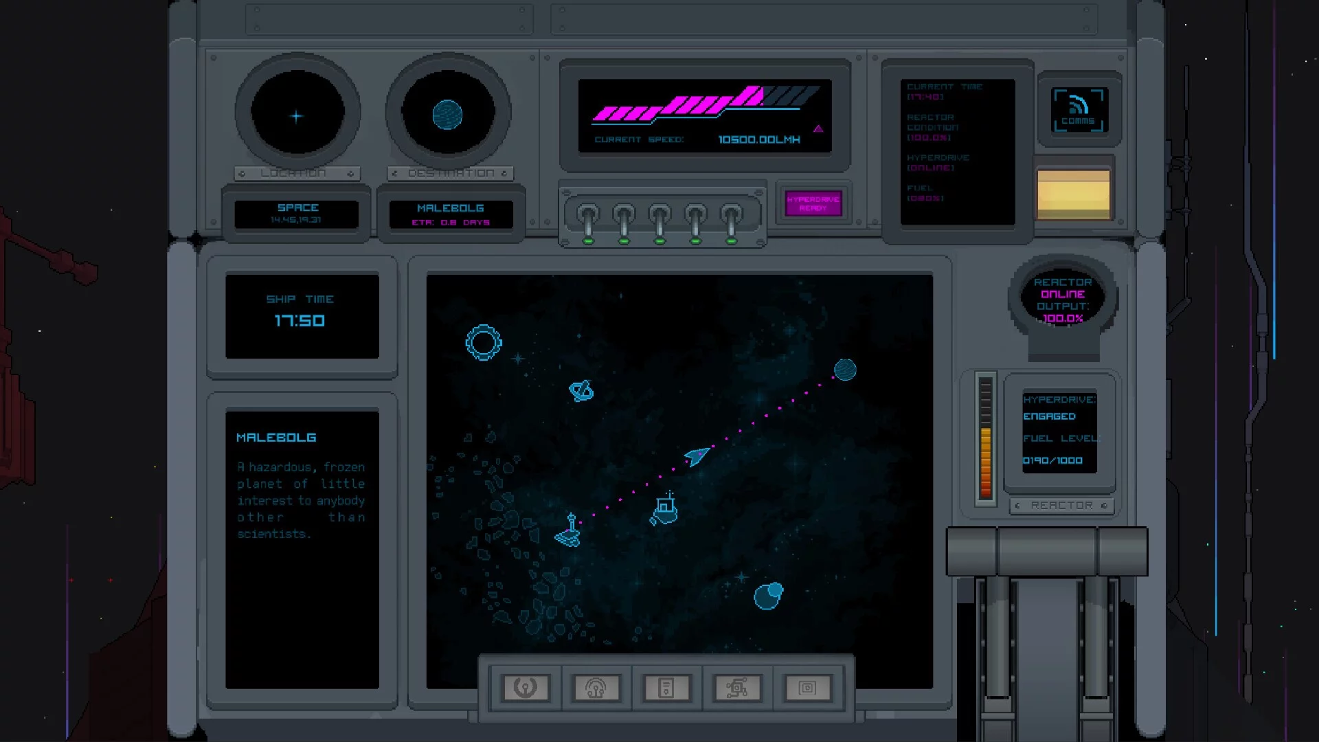 Изображение игры: Starwisp Hyperdrive