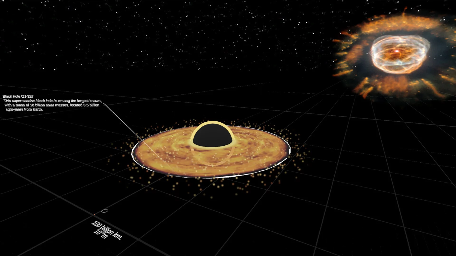 Изображение игры: Universe Size Comparison VR