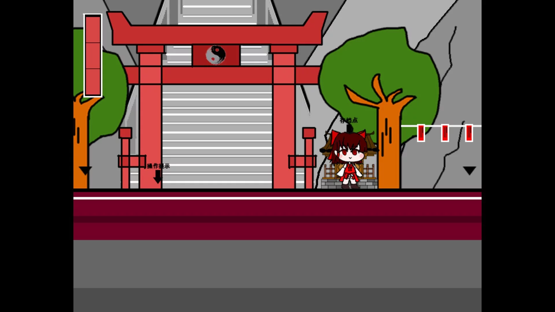 Изображение игры: 灵梦的激急击鸡祭 Reimu's Fighting Chicken Festival