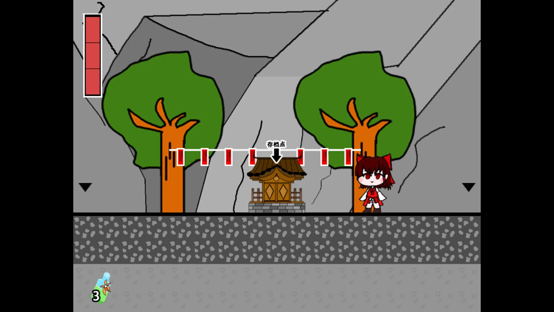 Изображение игры: 灵梦的激急击鸡祭 Reimu's Fighting Chicken Festival