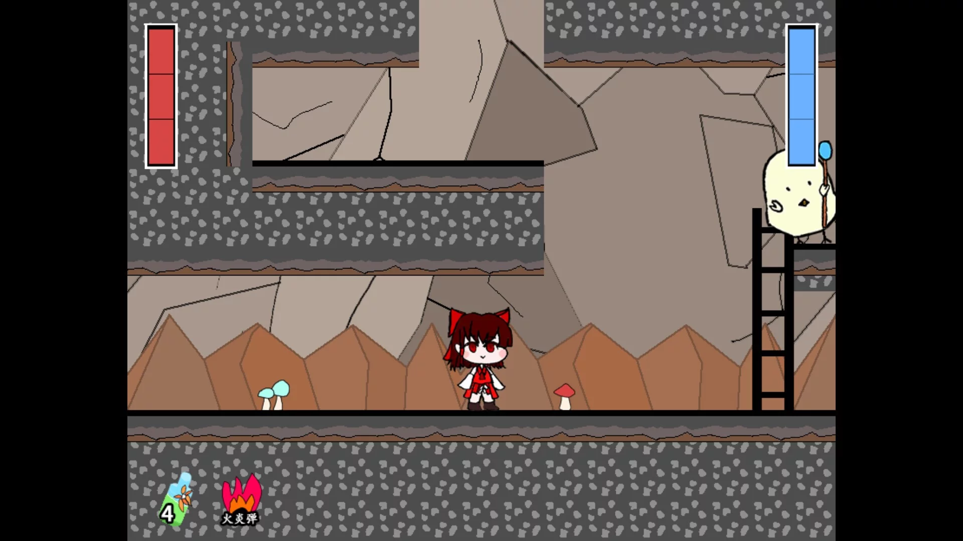 Изображение игры: 灵梦的激急击鸡祭 Reimu's Fighting Chicken Festival