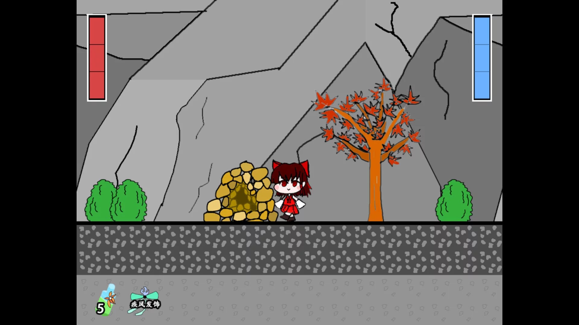 Изображение игры: 灵梦的激急击鸡祭 Reimu's Fighting Chicken Festival