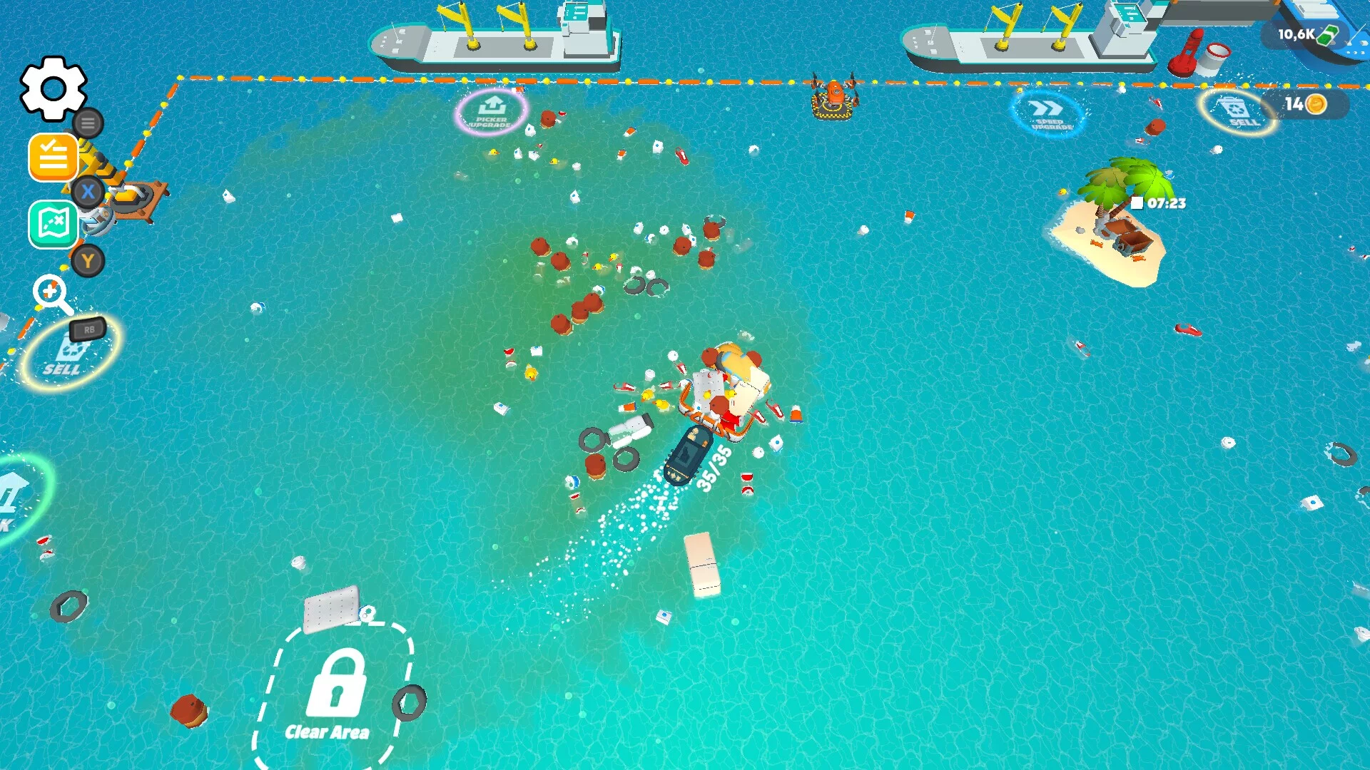 Изображение игры: Clean the Sea!