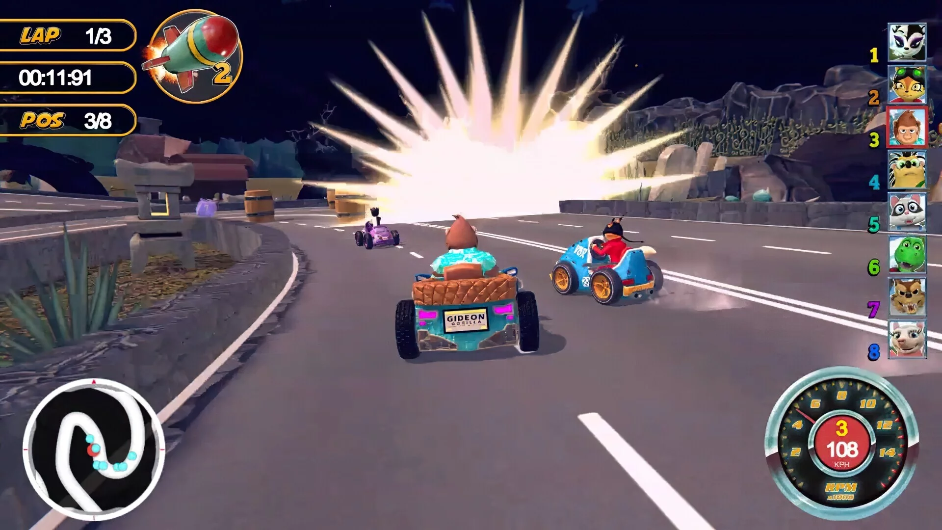 Изображение игры: Animal Kart Racer 2