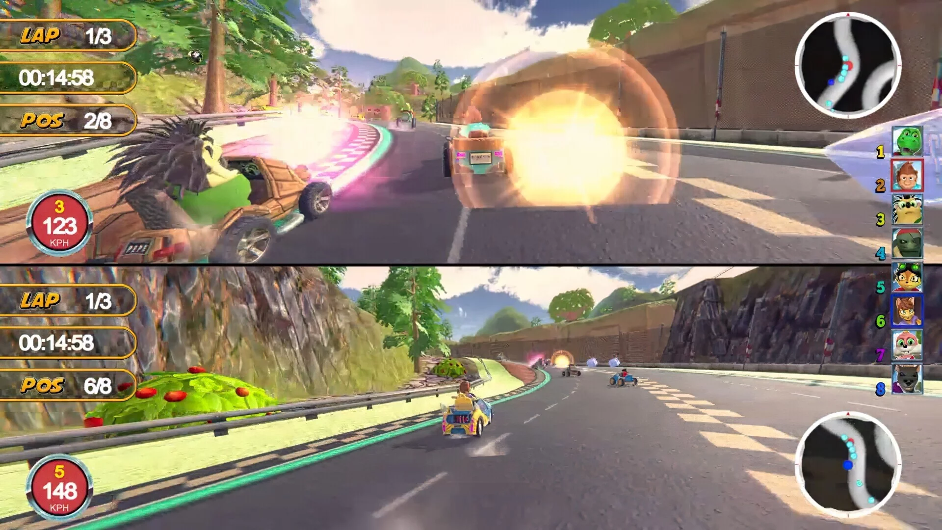 Изображение игры: Animal Kart Racer 2