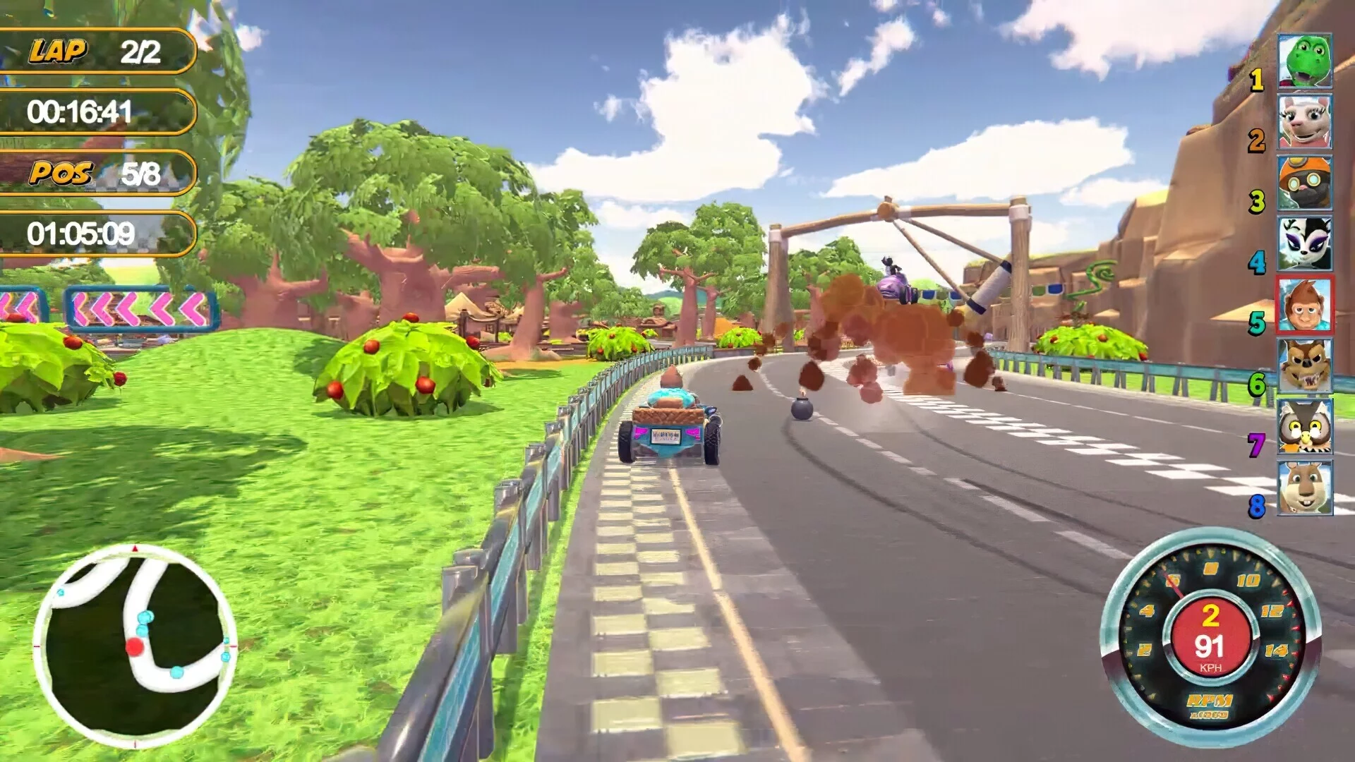 Изображение игры: Animal Kart Racer 2