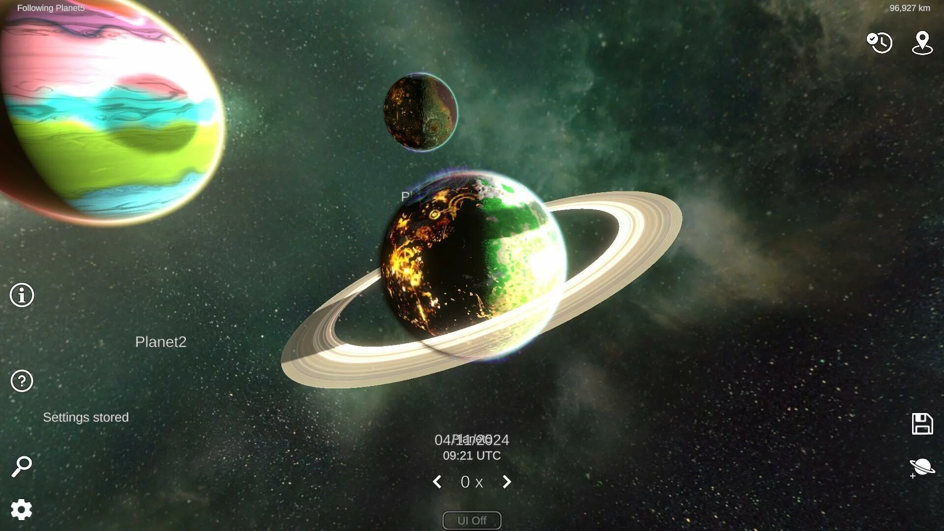 Изображение игры: Solar System Simulator