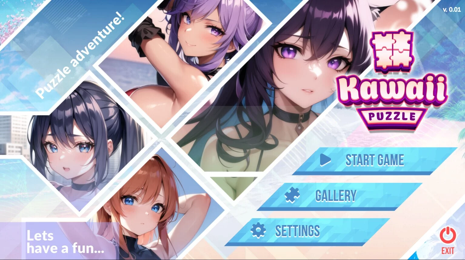 Изображение игры: Kawaii Puzzle: Girl Adventure 🌸💖