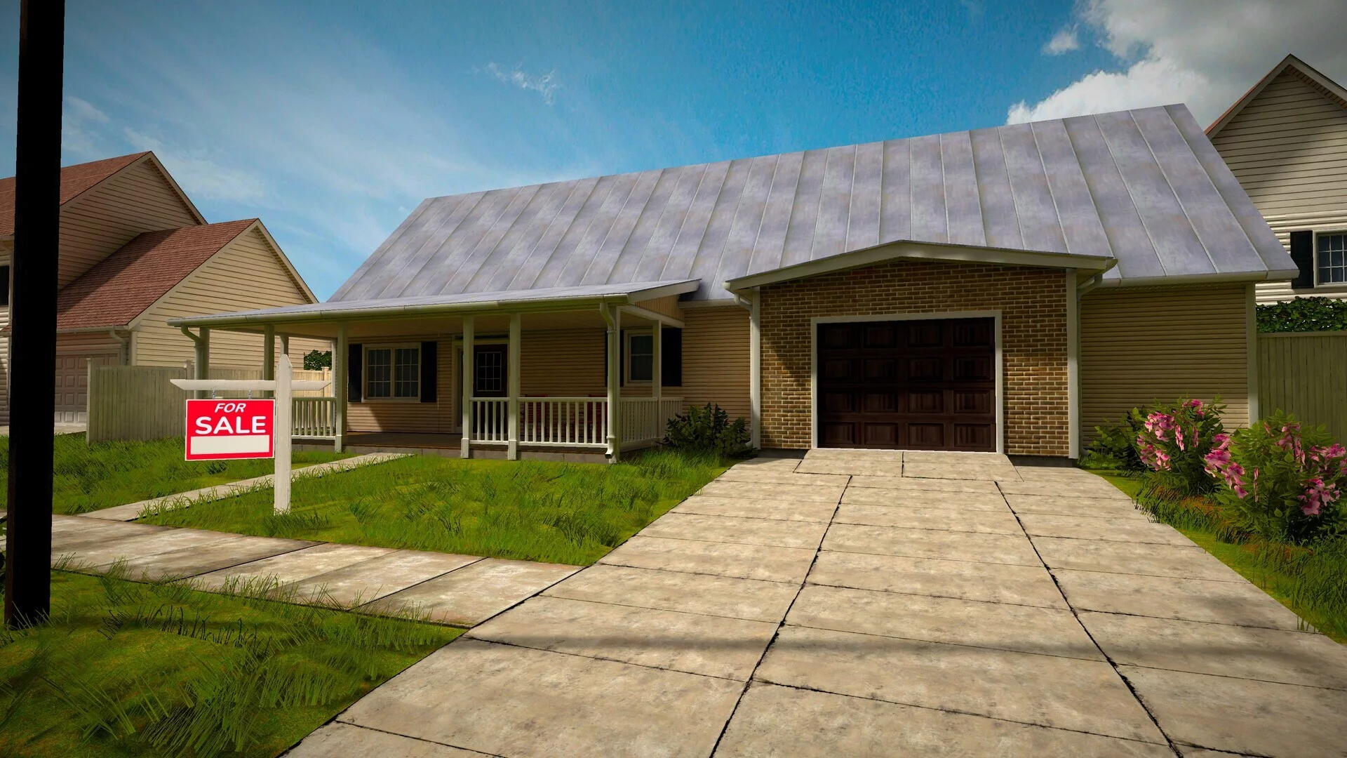 Изображение игры: REAL ESTATE Simulator - FROM BUM TO MILLIONAIRE