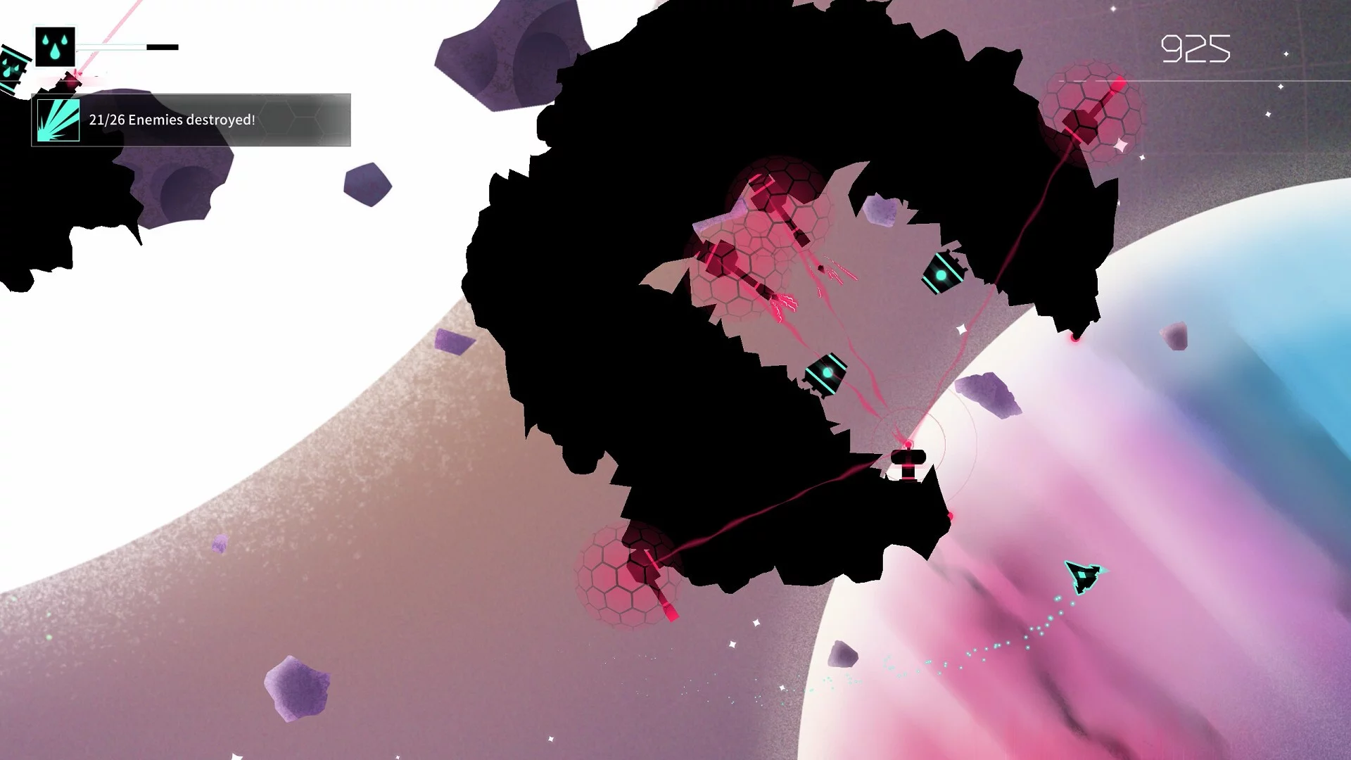 Изображение игры: Gravitar: Recharged