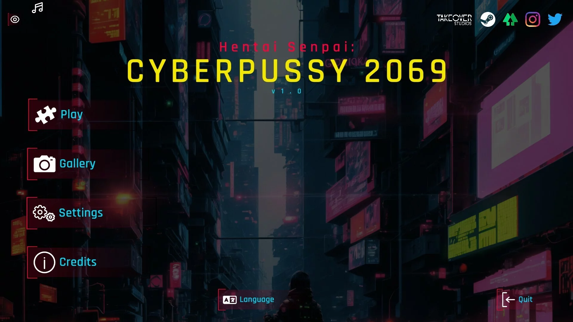 Изображение игры: Hentai Senpai: Cyberpussy 2069