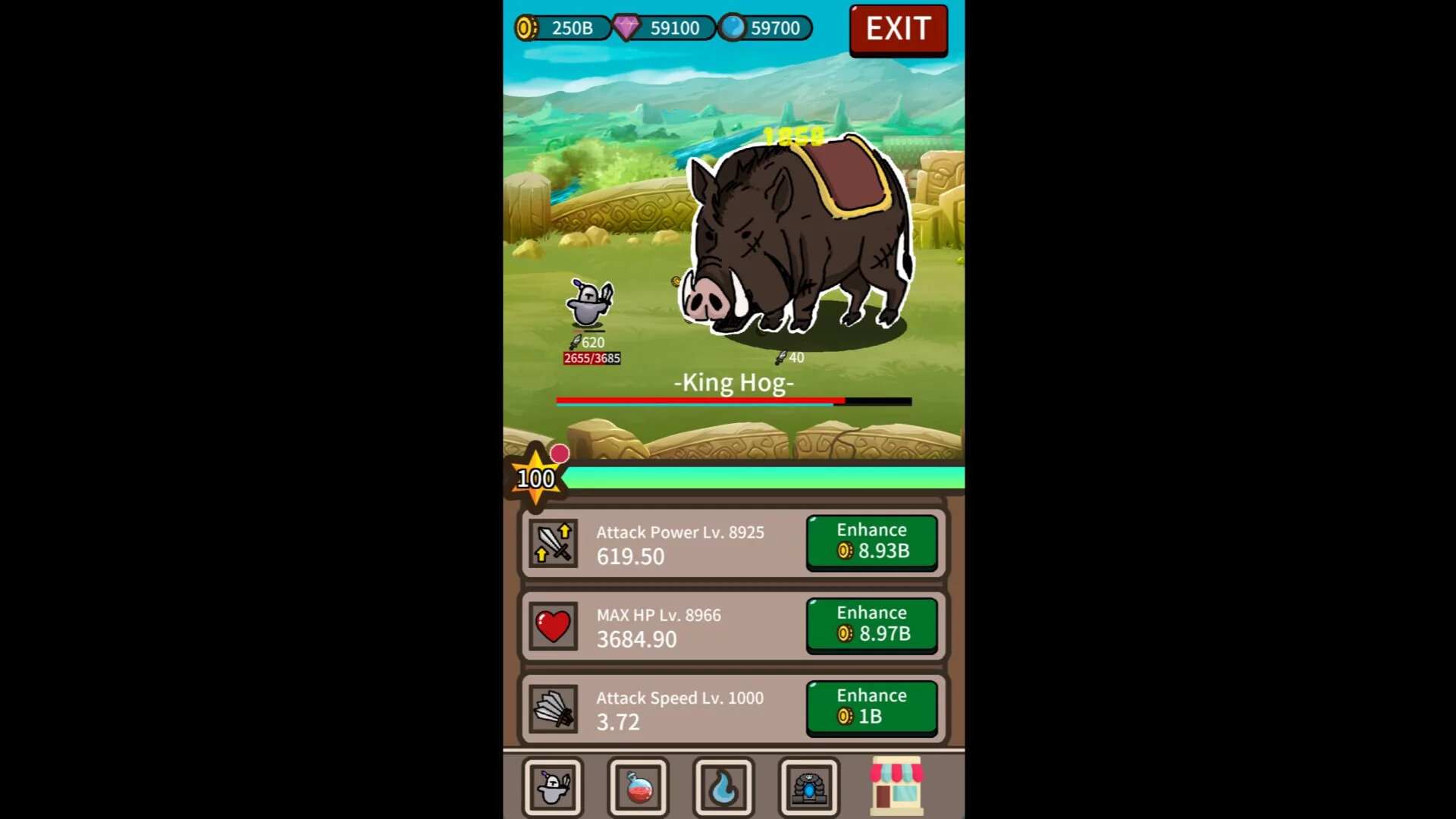 Изображение игры: Lonely Knight - Idle Roguelike RPG