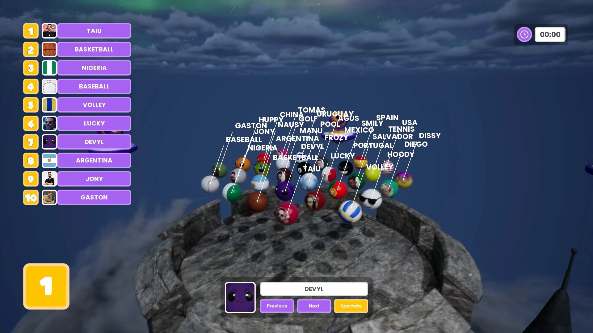 Изображение игры: BUMPER BALLS