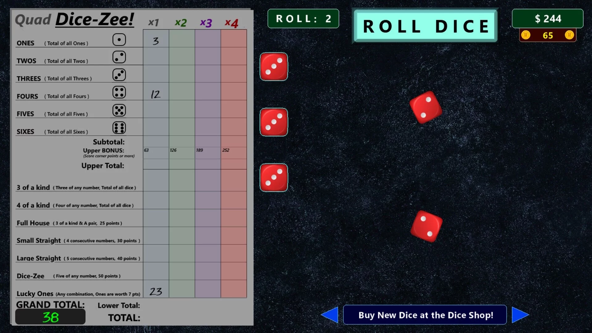 Изображение игры: Dice-Zee!