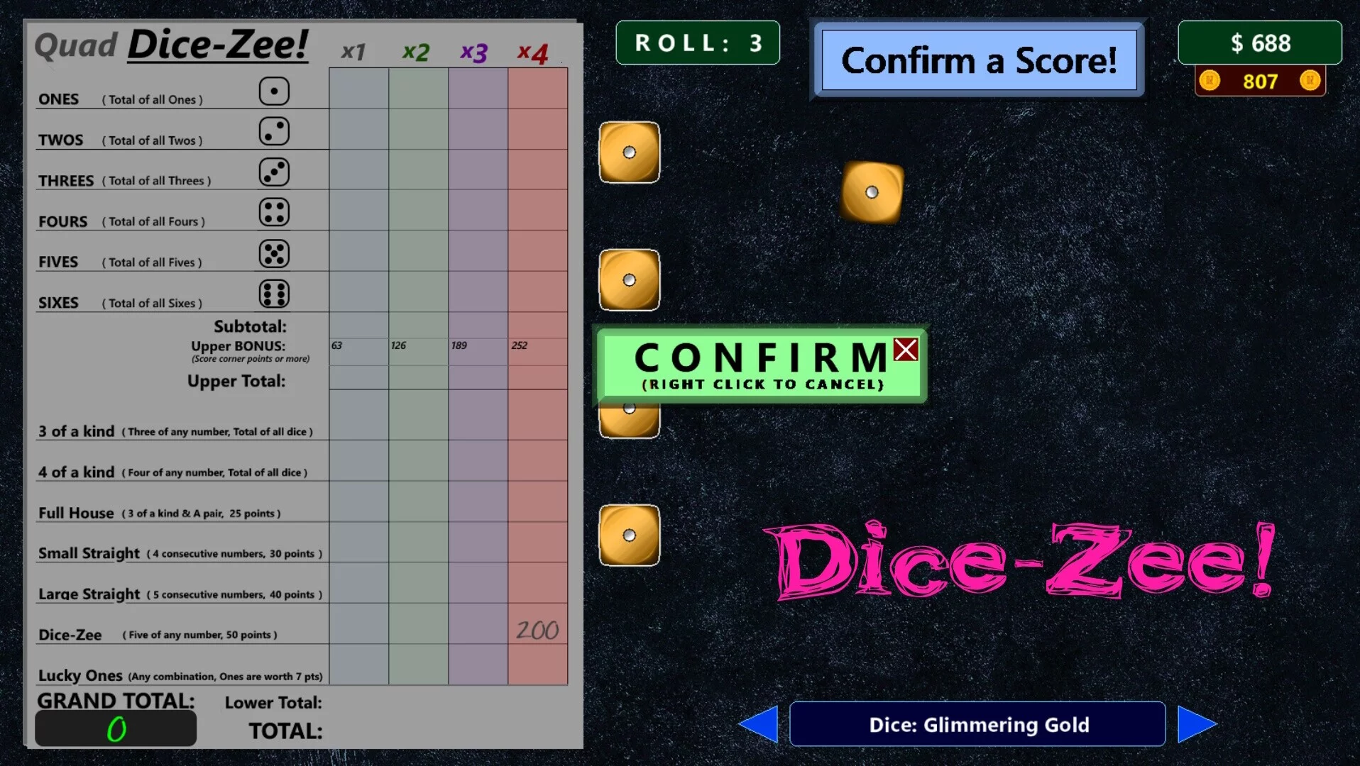 Изображение игры: Dice-Zee!