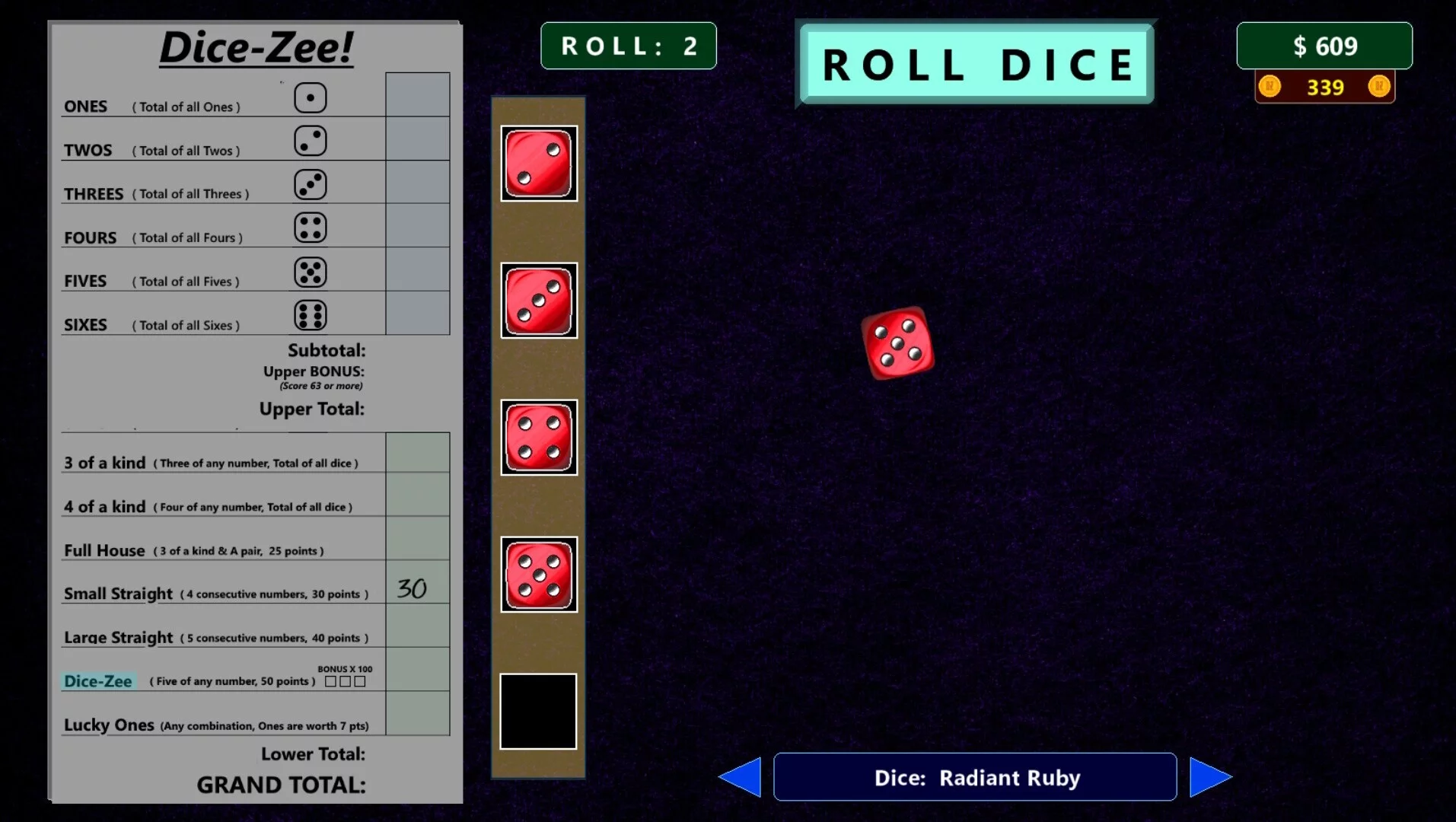 Изображение игры: Dice-Zee!