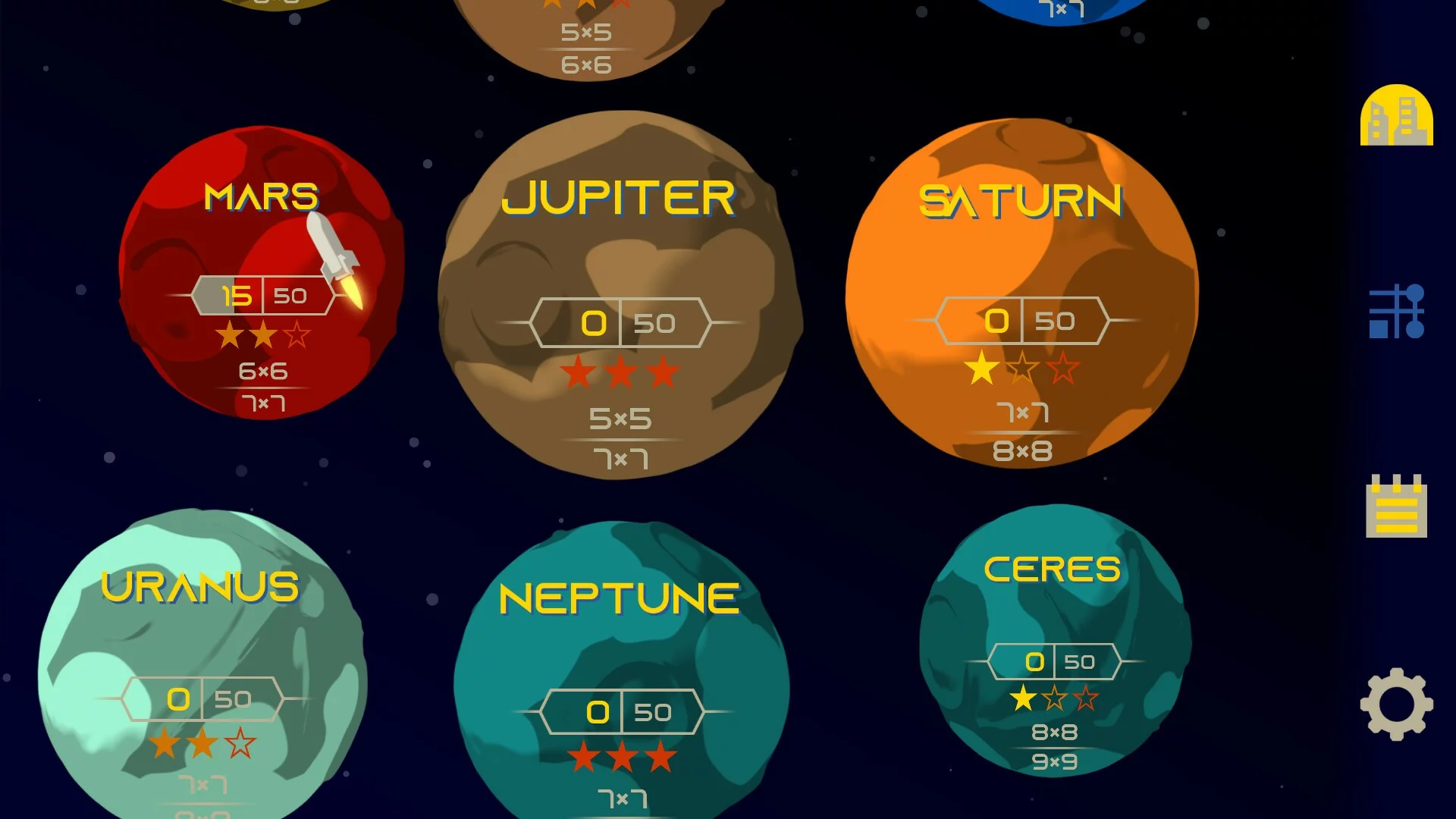 Изображение игры: Starlight X-2: Galactic Puzzles