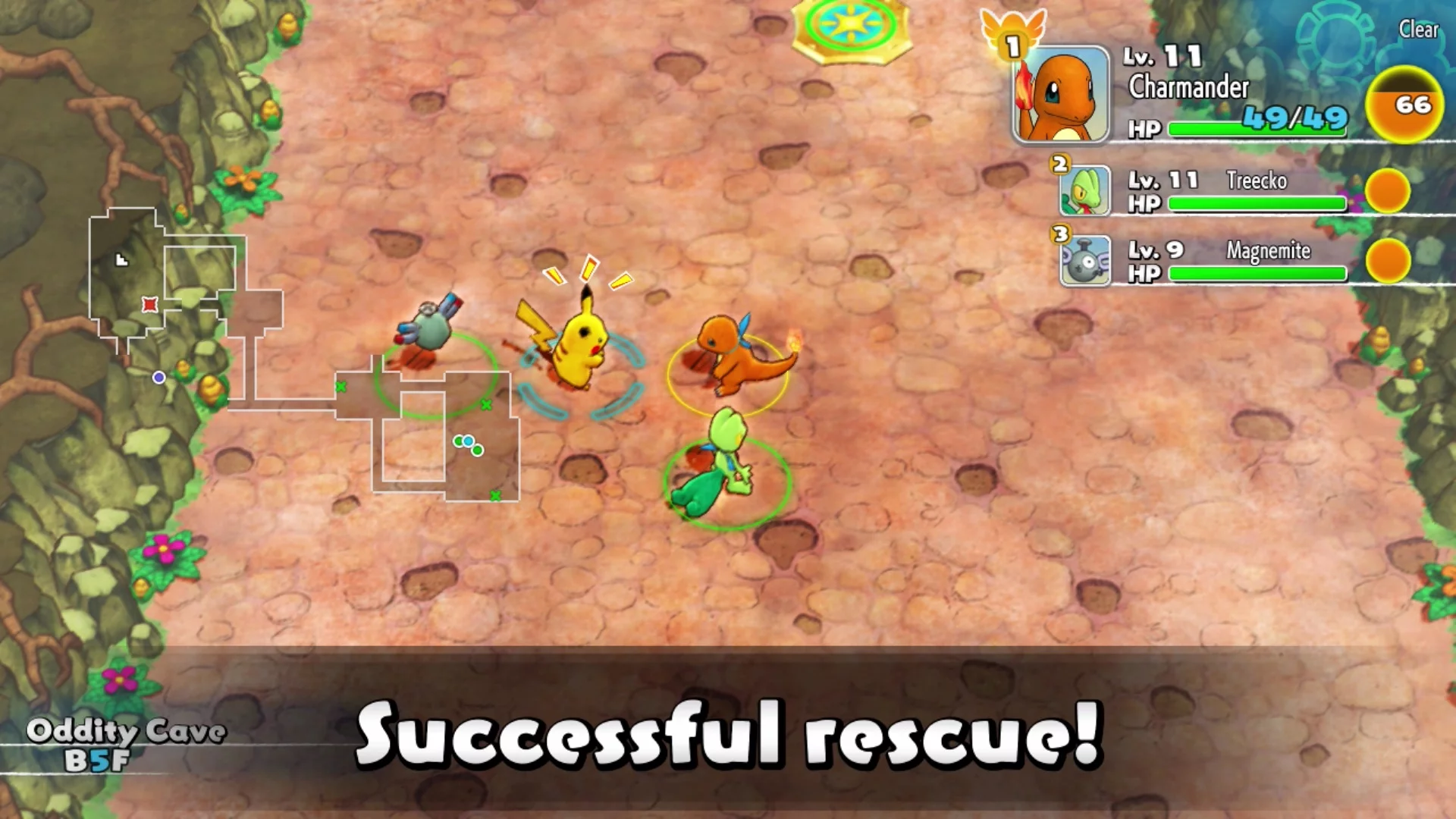 Изображение игры: Pokémon Mystery Dungeon: Rescue Team DX